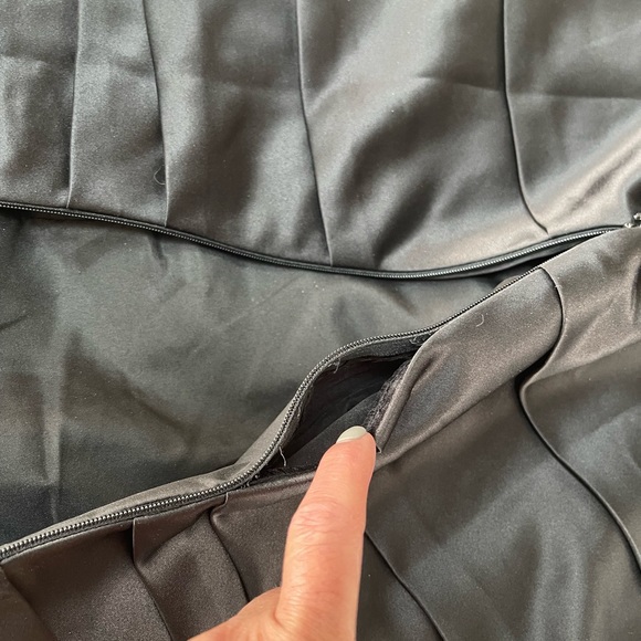 Bill Levkoff formal satin dress black size 10 - Picture 14 of 14